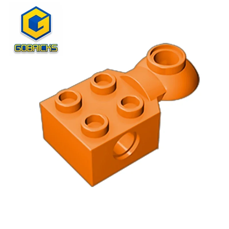 GDS-1089 Technical, Brick Modified 2 x 2 with Pin Hole, Rotation Joint Ball Half  compatible with lego 48170