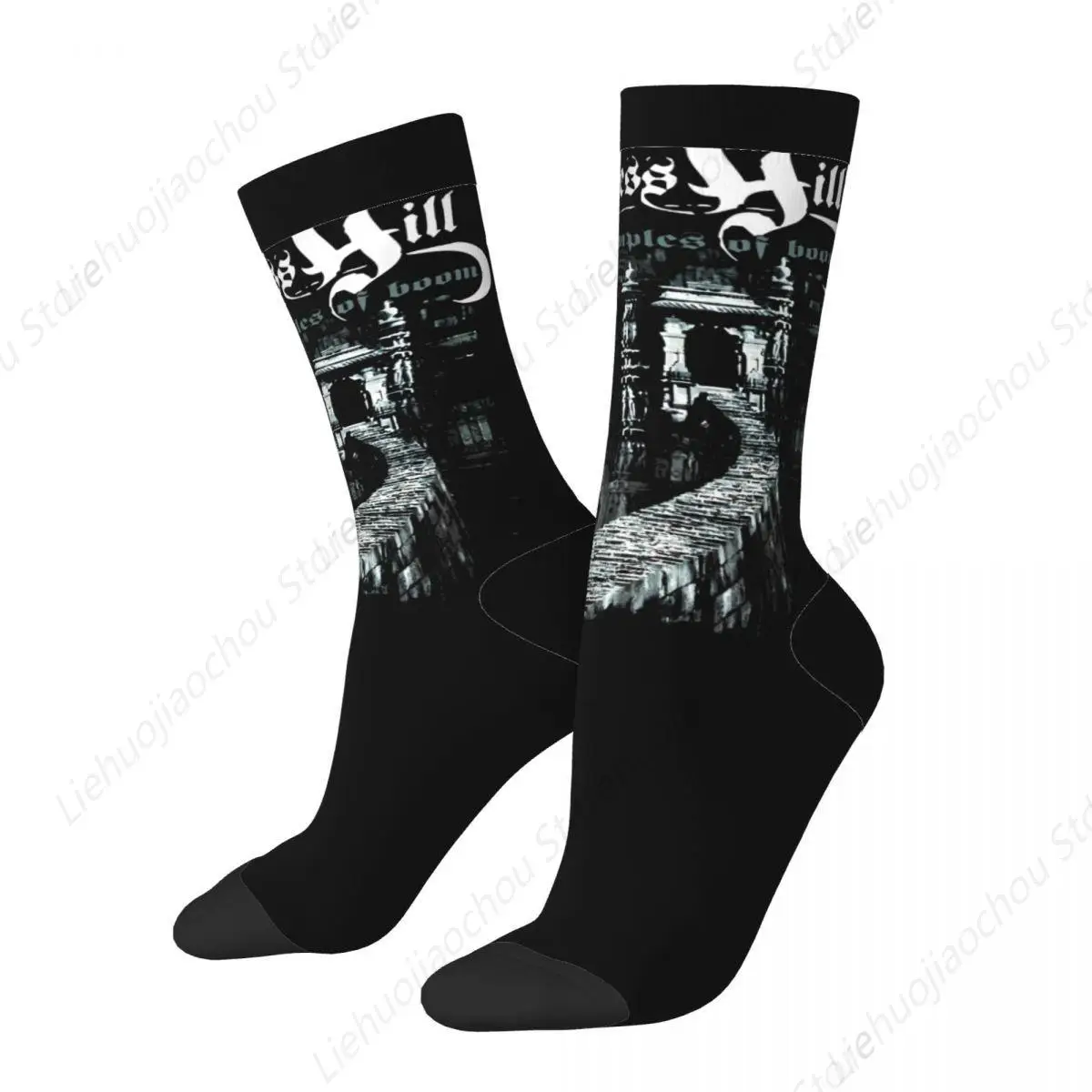 Autumn Winter Crazy Design Men's Women's Cypress Hill Temple Of Boom Socks Breathable Crew Socks