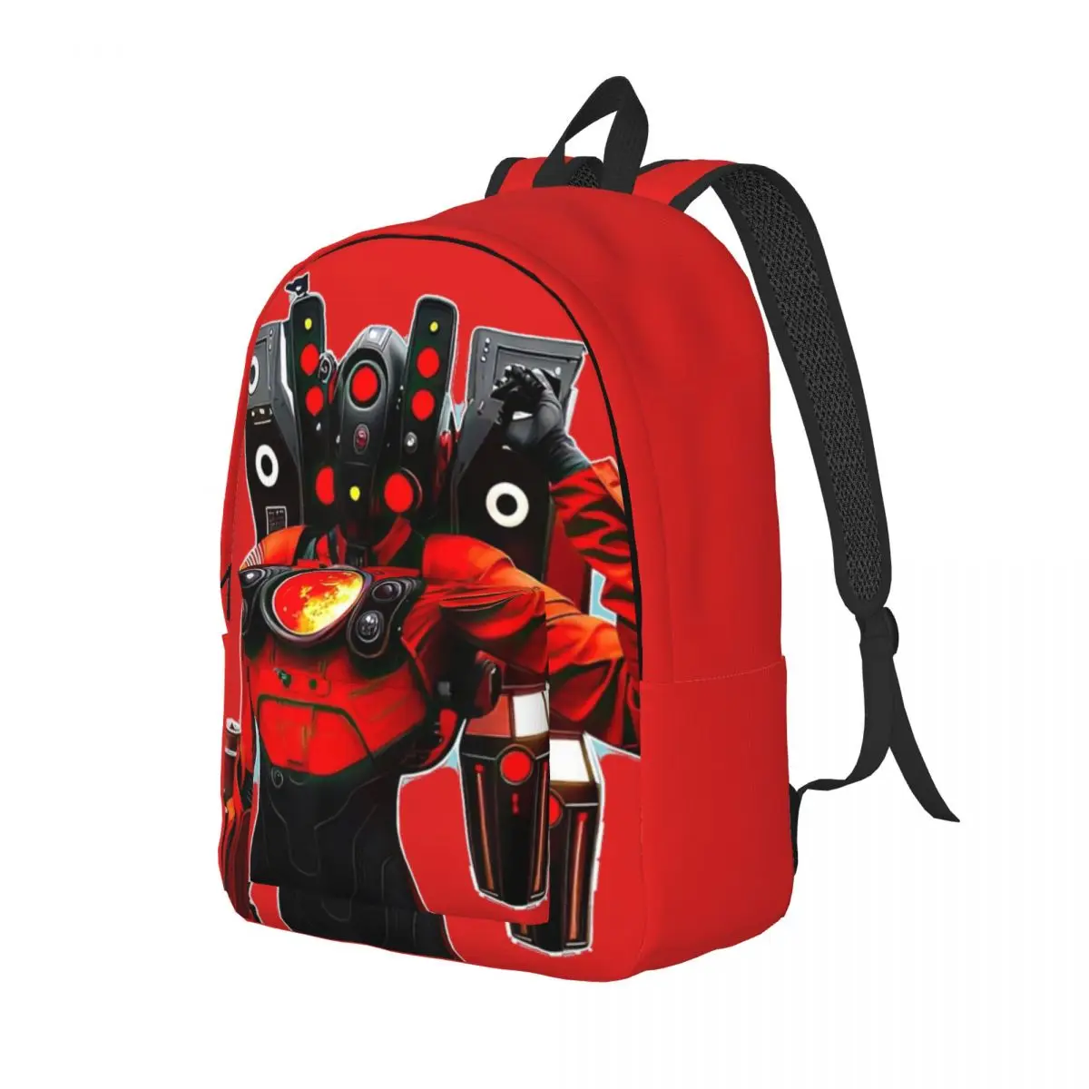 Titan Speakerman Skibidi Wc Game Rugzak Voor Jongen Meisje Kinderen Student School Boekentas Canvas Dagrugzak Kleuterschool Tas