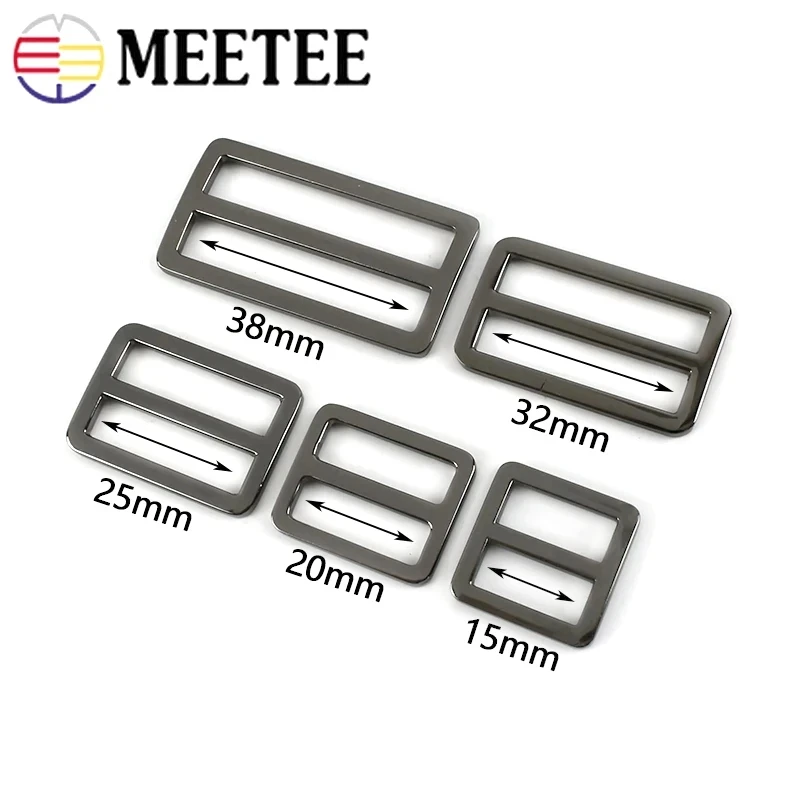 20Pcs 20/25/32/38/50mm Metal Bags Ring Buckle Webbing Tri-glide Adjuster Hook Clasp Belt Handbag Strap DIY Hardware Accessories