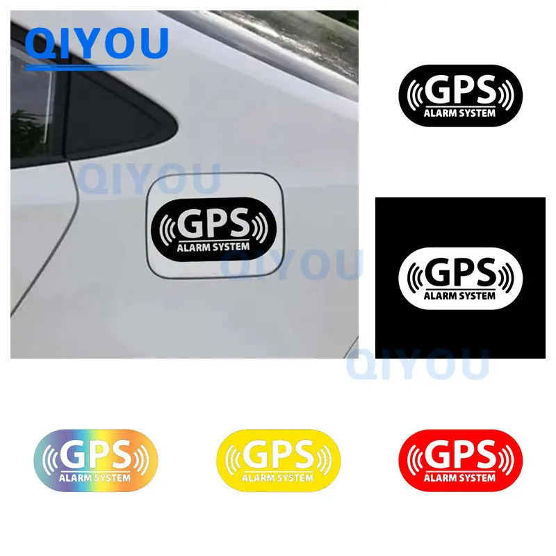 Creative Reflective Car Stickers GPS Alarm Suitable for Car and Motorcycle Use Anywhere Waterproof and Sunscreen PVC Decal