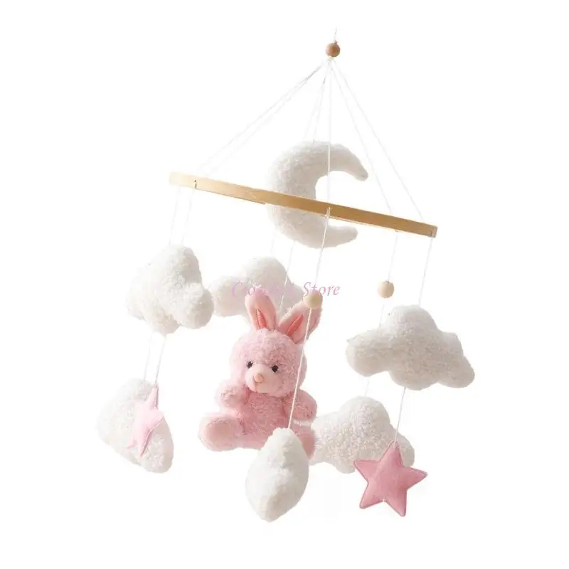 Y1UB – hochet Mobile en peluche pour bébé, développement cognitif, Animal, jouet berceau rotatif silencieux
