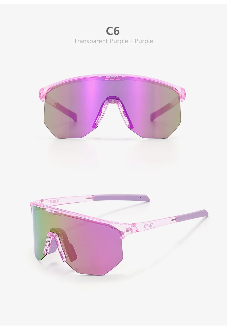 B BLIZ Hero Polarisierte Fahrrad-Sonnenbrille, winddichte Mountainbike-Brille für Männer und Frauen, Radfahren, Wandern, Laufen, Brille mit 3 Gläsern – Detail 13