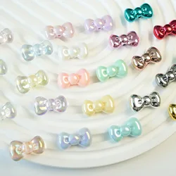 10pcs/lot Cordial Design DIY Beads Making/Hand Made/Bowknot Shape/Aurora Effect/Acrylic Bead/Jewelry Findings & Components