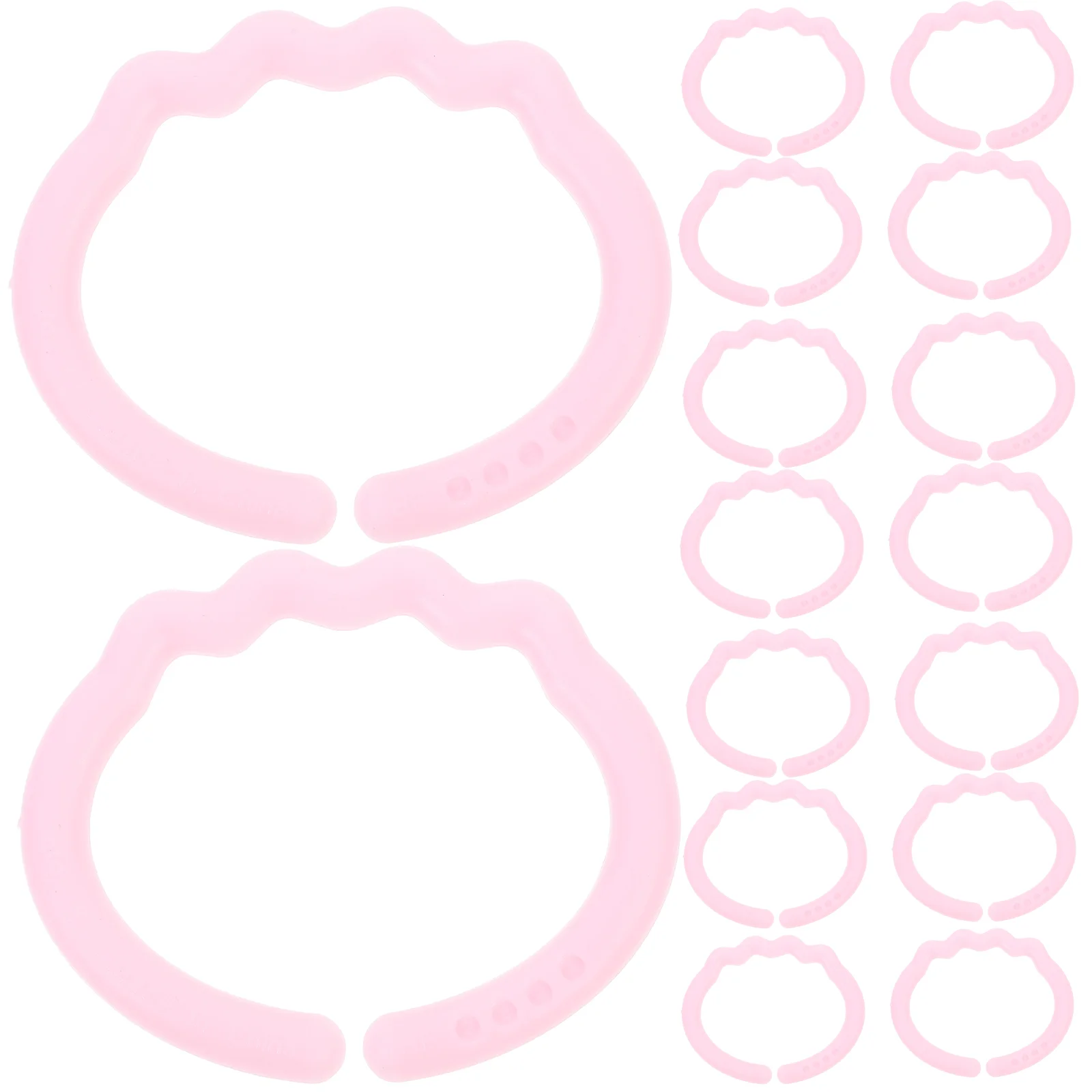 

24 Pcs Finger Connecting Ring Molar Playthings Baby Infant Rattle Color Recognition Hand Grip Rings Comforting