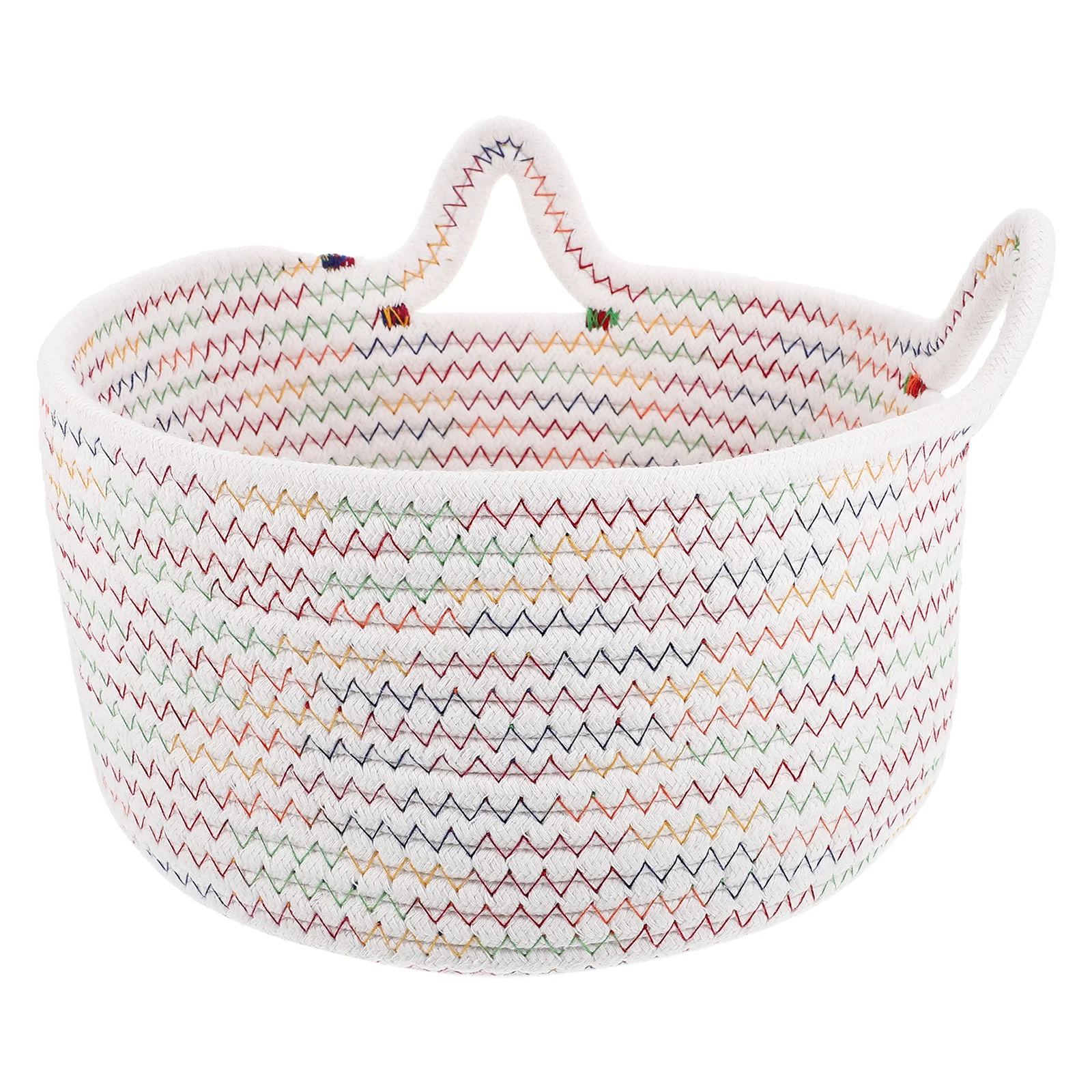 

Woven Rope Storage Basket Large Gray Cat Ear Bedroom Clothes Toy ganizer Cotton Rope Baskets Storage Solution