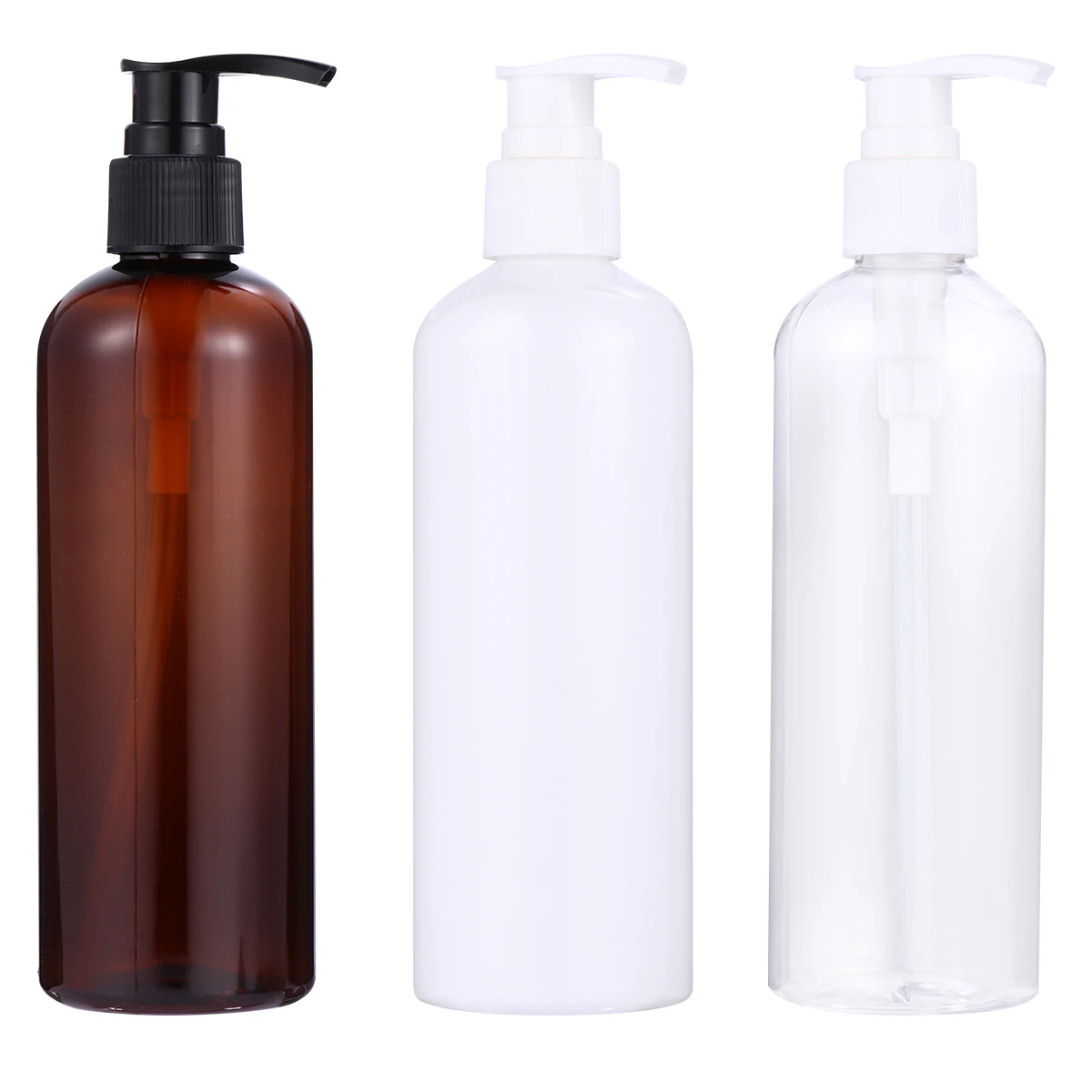 

3 Pcs Ceramic Pump Dispenser Bottles Reusable Eco Friendly Portable Shampoo Container Liquid Bottle Bathroom Accessories