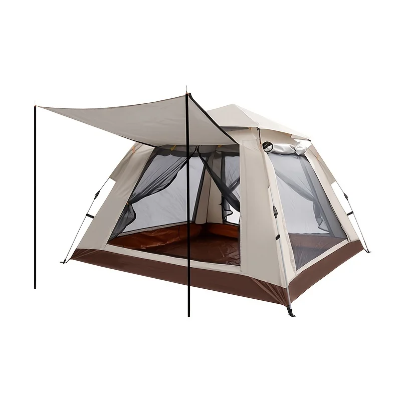 

Outdoor Camping 2-3 Person Tent Portable Fully Automatic Speed Opening Thickened Rainproof and Sunscreen Four sided Tent