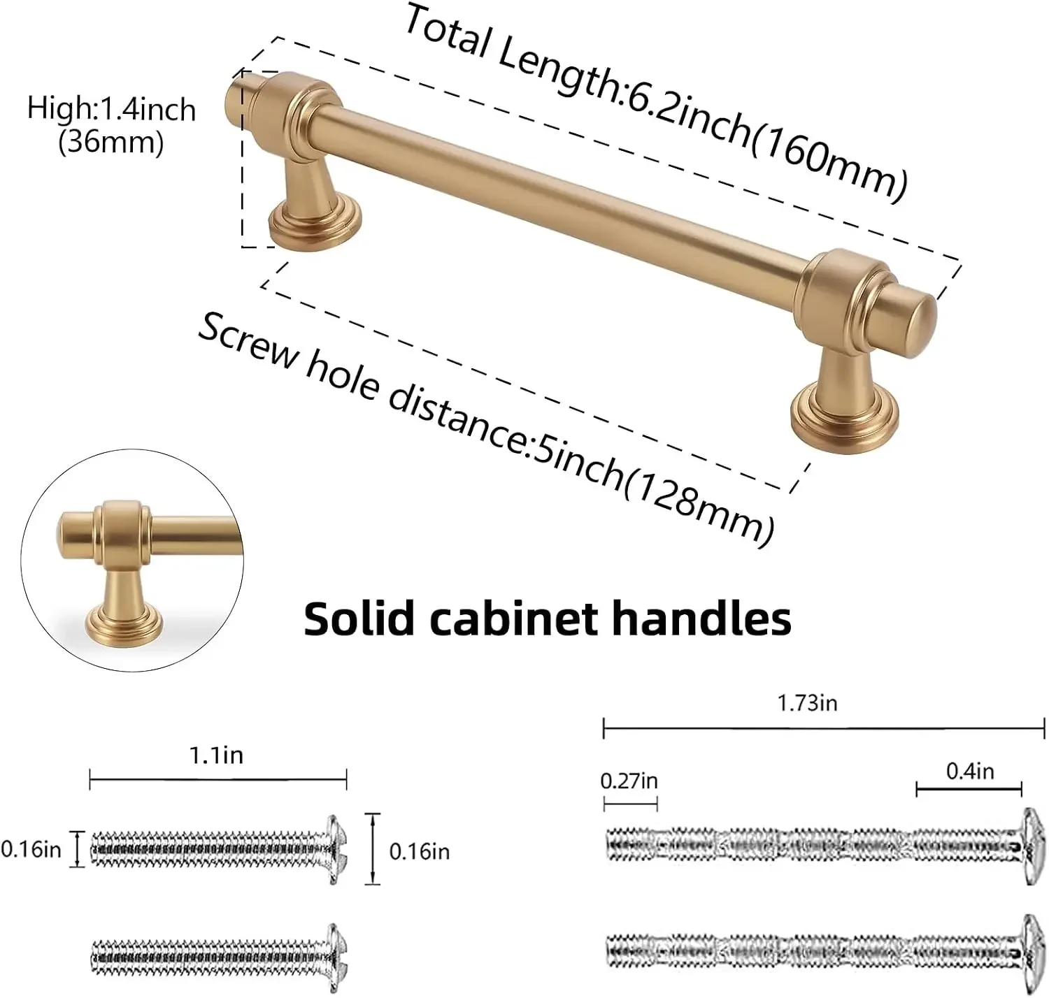30 Pack 5 Inch(128mm) Champagne Bronze Kitchen Cabinet Handles Cabinet Pulls Gold Drawer Pulls Kitchen Cabinet Hardware Handles
