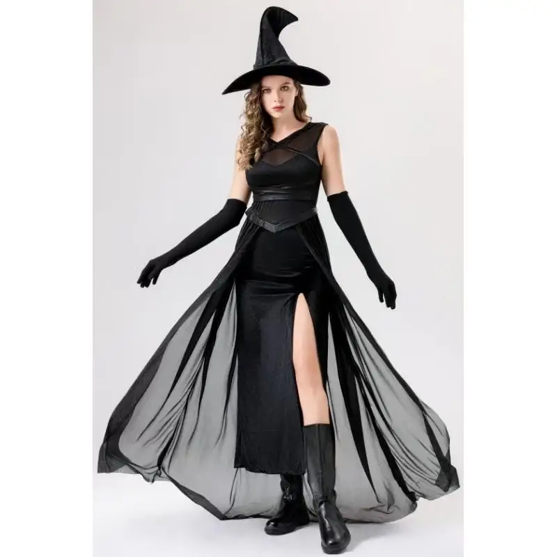 

Halloween Witch Role-playing Costume Women's Stage Performance Nightclub Theme Party Clothing Cosplay Traditional Chinese Dress