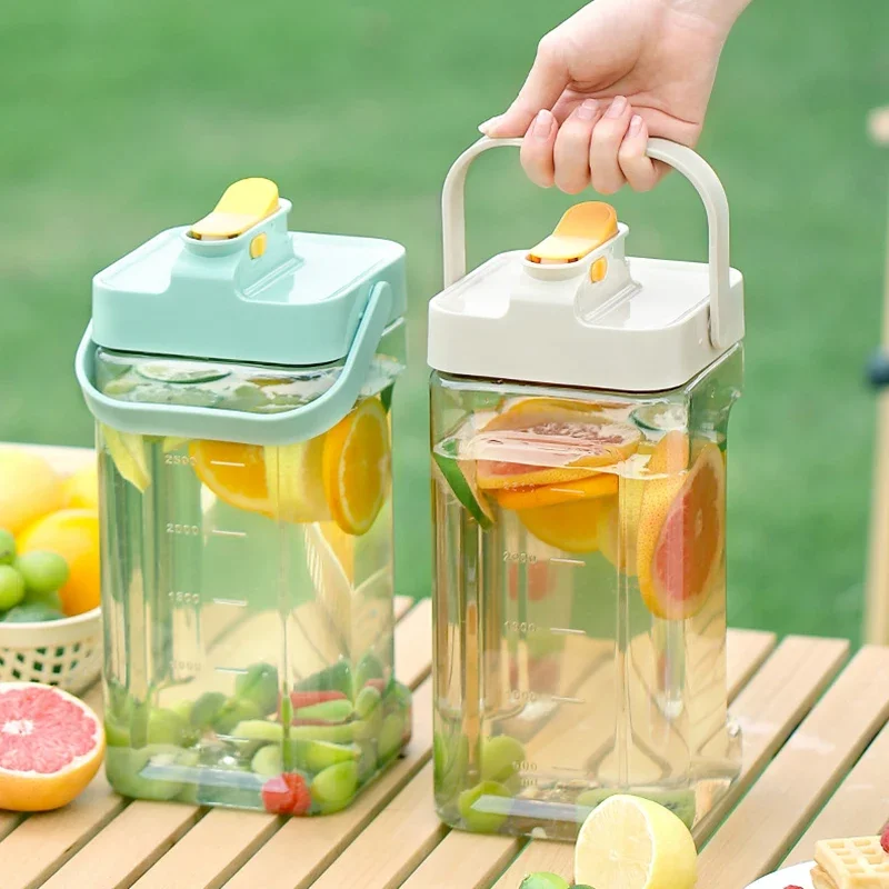 

Refrigerator Cold Water Pot with Faucet Large Capacity Household Cold Brewing Pot Fruit Tea Cooling Water Pot Juice Beverage