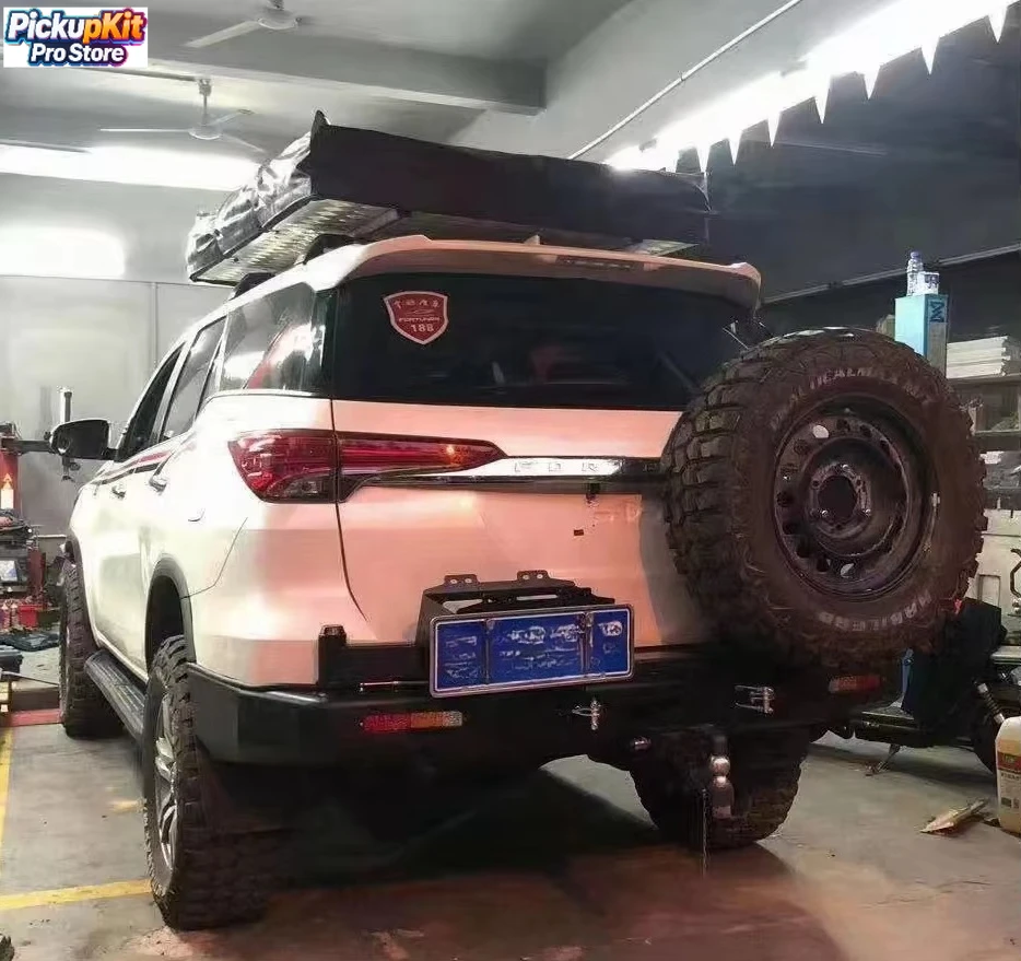

Сверхмощный буксирный задний бампер из улучшенной стали для Fortuner AN50 AN150