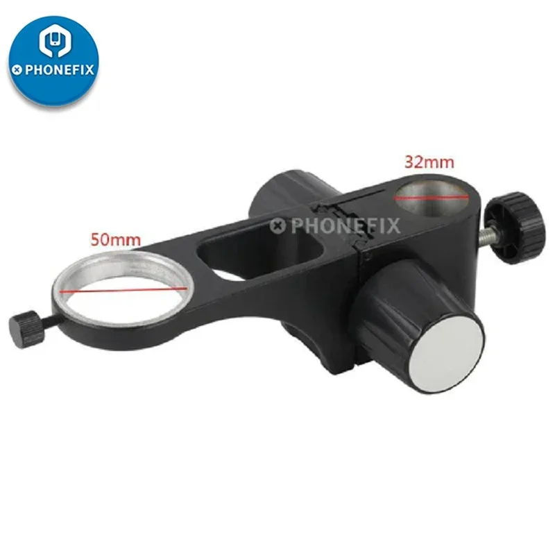 Stereo Microscope Head Holder Focus Adjustment Arm Binocular Trinocular Microscopio Ring Arbor Stand Bracket Diameter 50mm