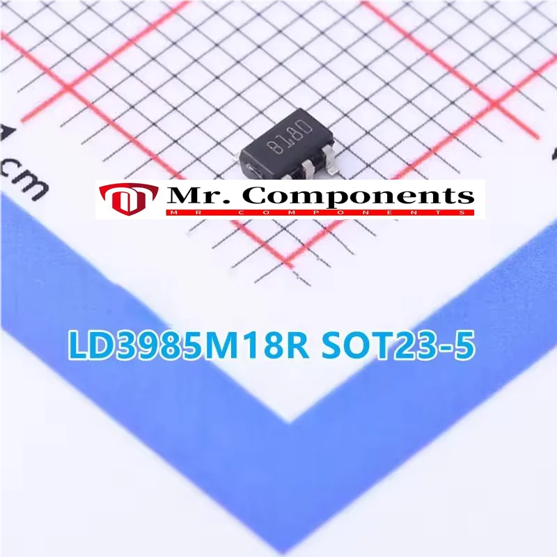 10PCS LD3985M18R LD3985M30R LD3985M33R SOT23-5 Ultra low drop-low noise BiCMOS voltage regulators low ESR capacitors compatible