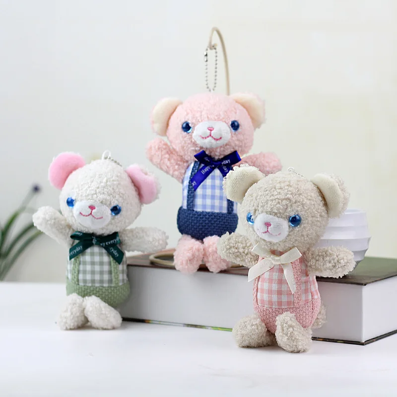 18cm Kawaii Hug Bouquet Teddy Bear Plush Toy Stuffed Super Soft Bow Tie Bear Children'S Doll Girlfriend Kids Baby Christmas Gift