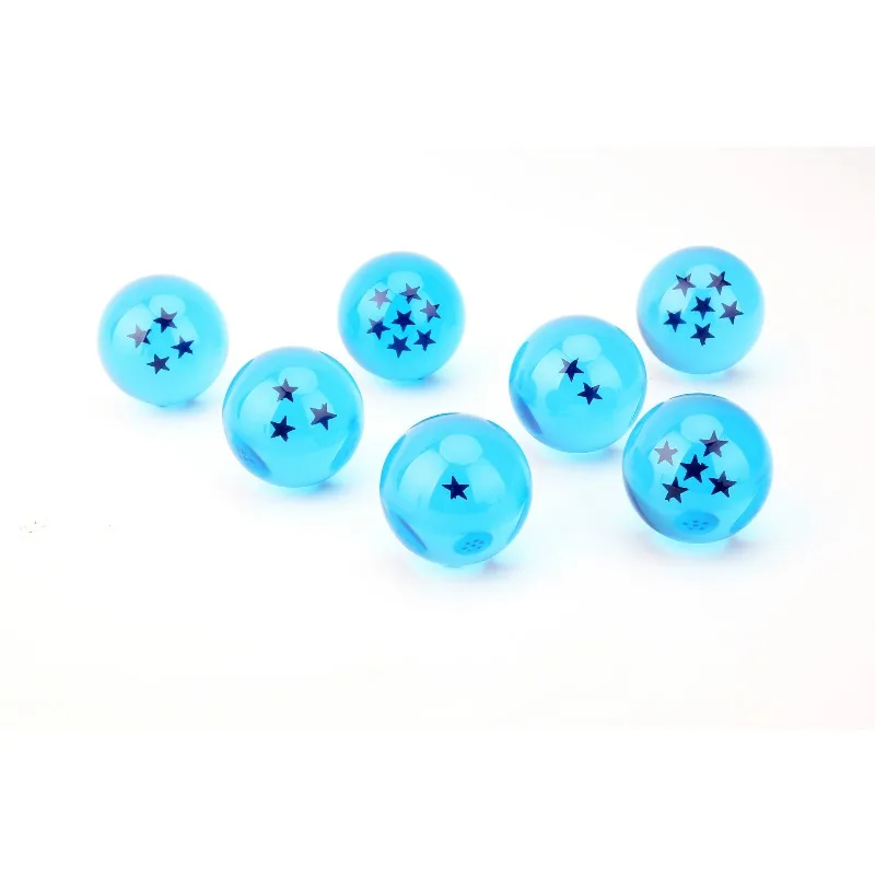 Der neueste Cartoon- und Anime-Dragon Ball-Figurenanhänger aus Kunstharz, Dragon Ball-Schlüsselanhänger, 2,7 cm Kristall-Schlüsselanhänger