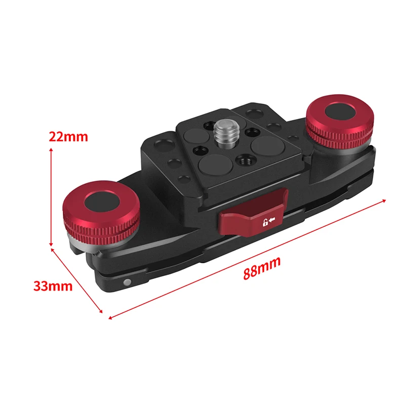 Backpack Clip Quick Release V-Lock Plate Waist Belt Clip Shoulder Strap Clamp for GoPro OSMO Sjcam XiaoYi Insta360 Action Camera