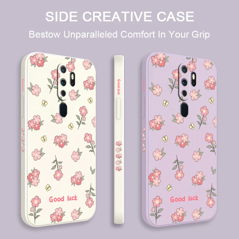 Flower Butterfly Soft Phone Case For OPPO A9 A9X K9 A8 A7X A7 K7X AX5 K5 A5 A5S A3S A1 Pro Silicone Shockproof Bumper Back Cover