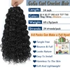 GoGo Curl Crochet Hair 14inch Curly Ocean Wave Synthetic Braiding Hair Jet Black Beach Curl Water Wave Deep Twist Crochet Braids