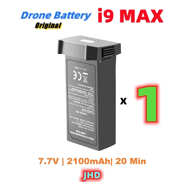 JHD hurtownik i9 MAX bateria do drona oryginalna bateria do baterii i9MAX akcesoria do dronów 7.7V 2100mAh