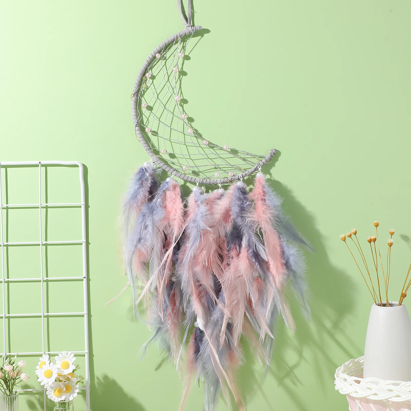 

Lovely Dream Catcher for Teen Creative Home Decorative Accessories Handmade Bedroom Wall Hanging Ornament