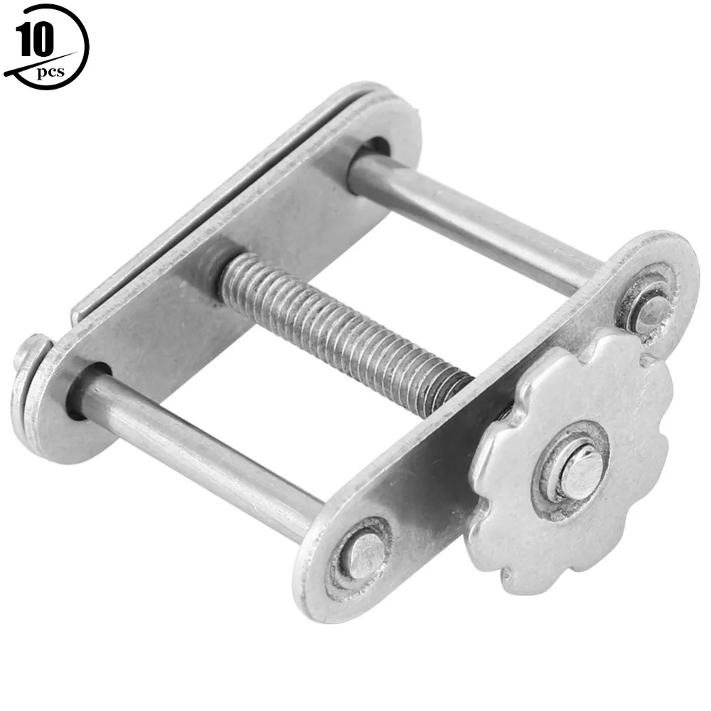 10 pcs Threaded Structure Latex Tube Clamp Adjustable Tightness Manual Use Hose Clamp Compact Size Sturdy Build