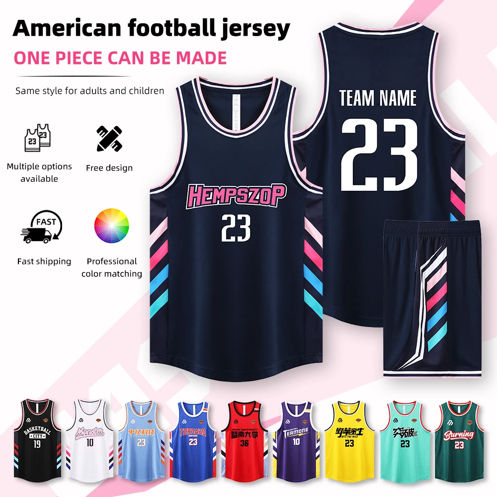 Adult and Children Basketball Jersey Customize Quick-drying Breathable Comfortable Training Uniform Shirt Sportswear Tracksuit