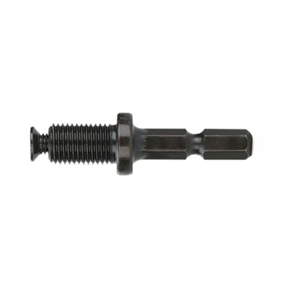 Hex Shank Adapter Accessories Black Chuck Drill Drilling Bit Greater Clamping Force Male Thread Locking Spare 1/2pcs