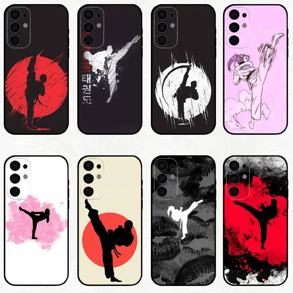 

S-Sports T-Taekwondo Phone Case For Samsung S25,S24,S23,S22,S21,S20,Plus,Fe,Lite,Others Black Cover