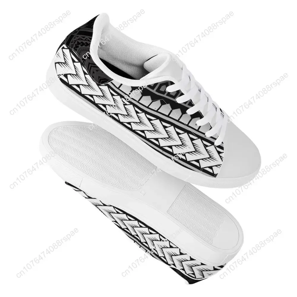 Ethnischer Stil polynesi scher Samoa Tribal Flat Sneaker stilvoller Druck benutzer definierte Mode Walking Sportschuhe leichte Frauen Laufschuhe