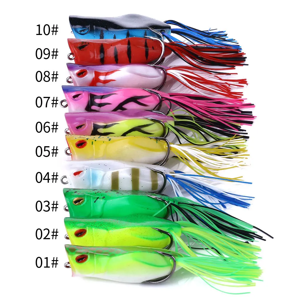 Hengjia 1pcs 7cm 14g Hollow Body Soft Frog Bait Topwater Floating Lure for Snakehead Dogfish Artificial Wobbler