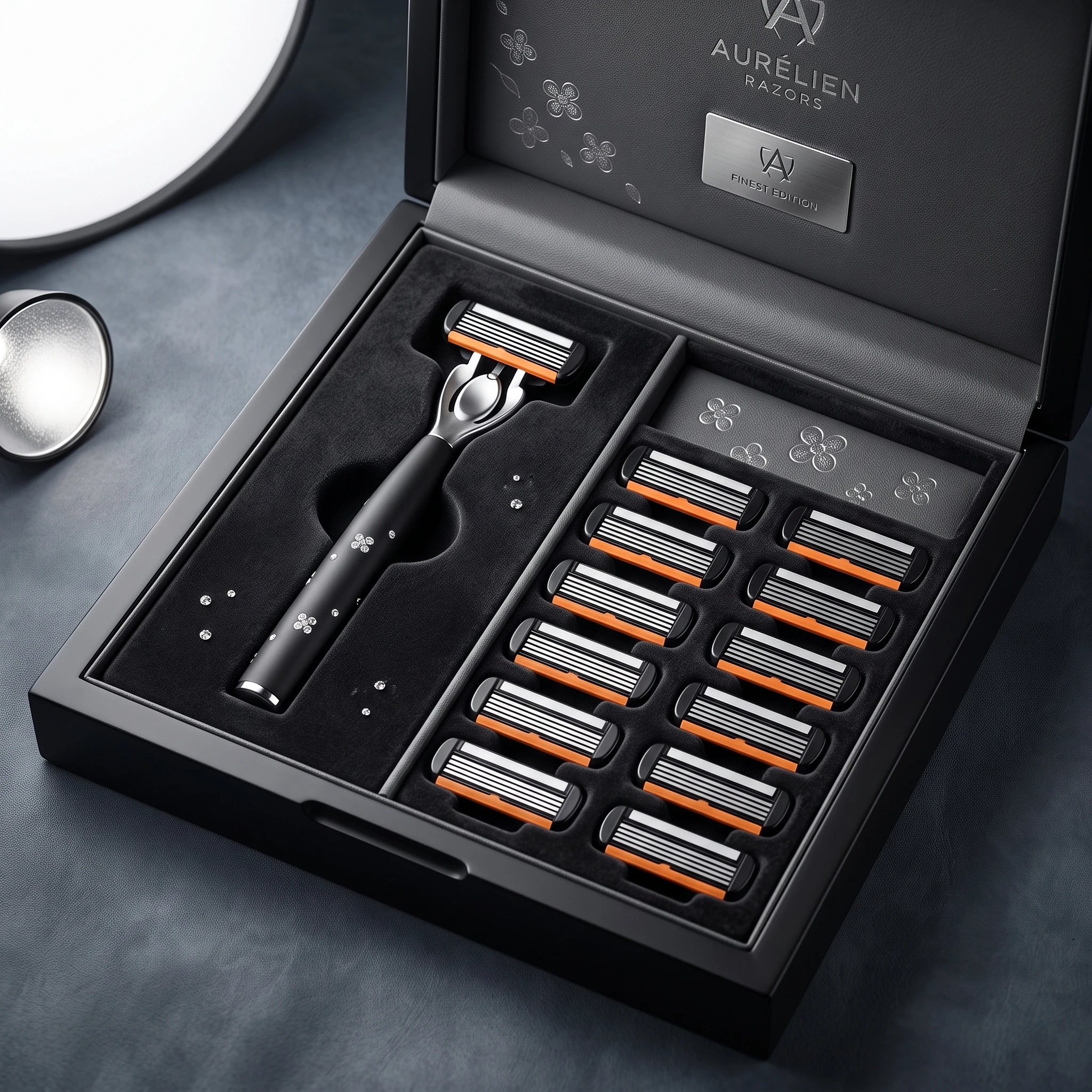 Men's Manual Razor 6-Layer Precision Blade System Replaceable Refills, Long-term Use, Men & Women Suitable Great Gift Idea