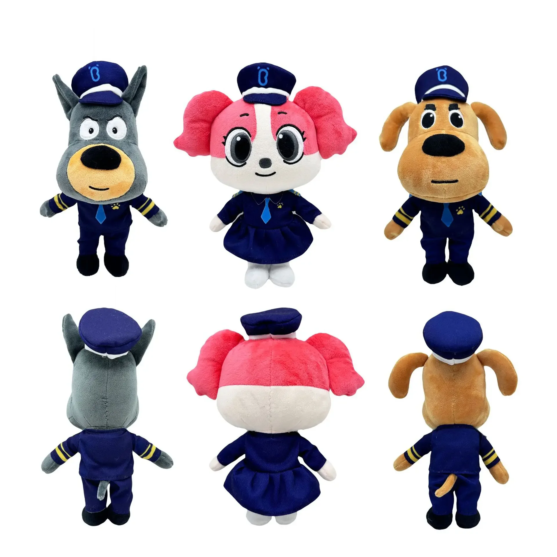 1/3pcs Sheriff Labrador Plush Toys Cartoon Animation Dog Dolls Cute Soft Stuffed For Kids Birthday Christmas Gifts