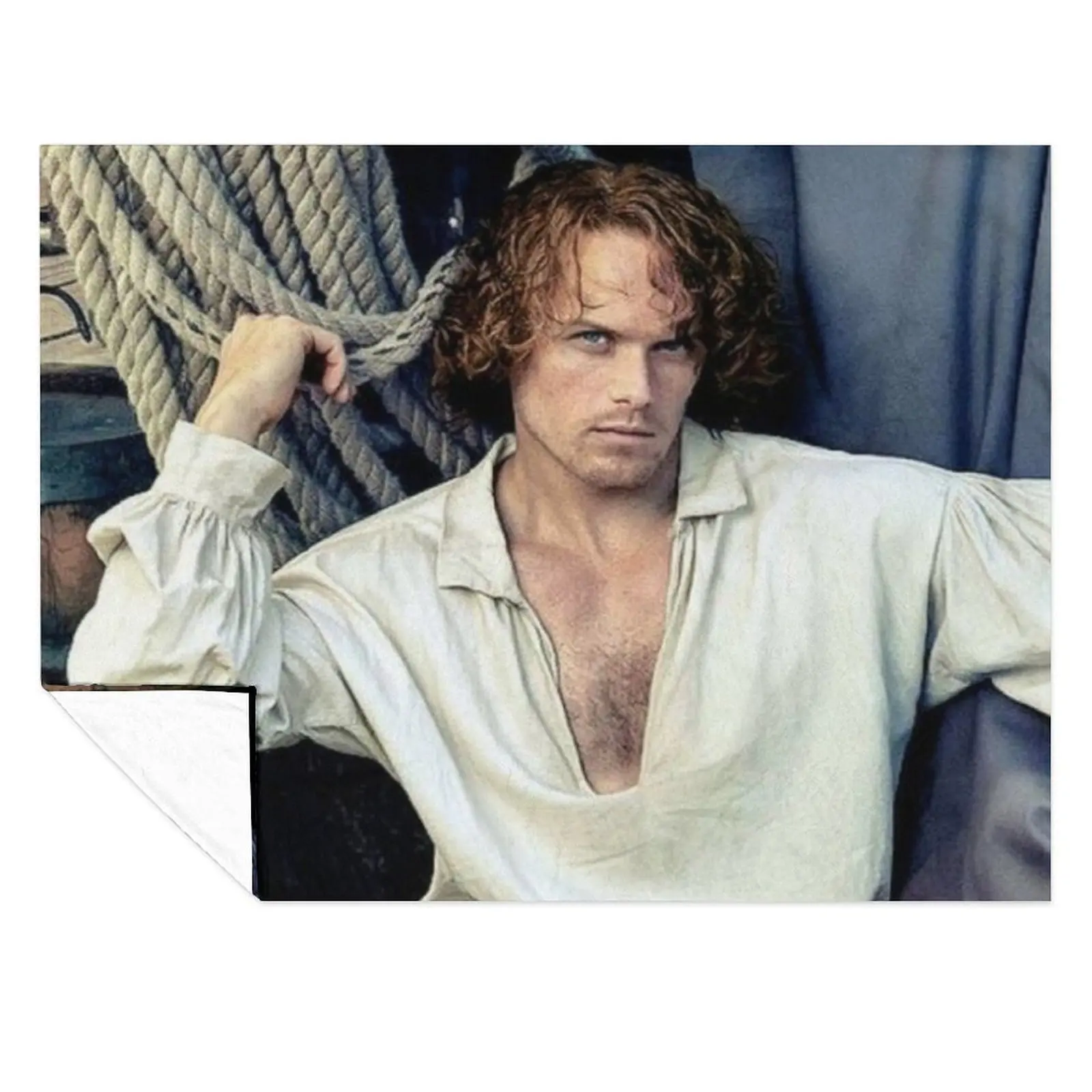 

Sam Heughan Throw Blanket Soft Plaid Summer Thermals For Travel warm for winter Blankets
