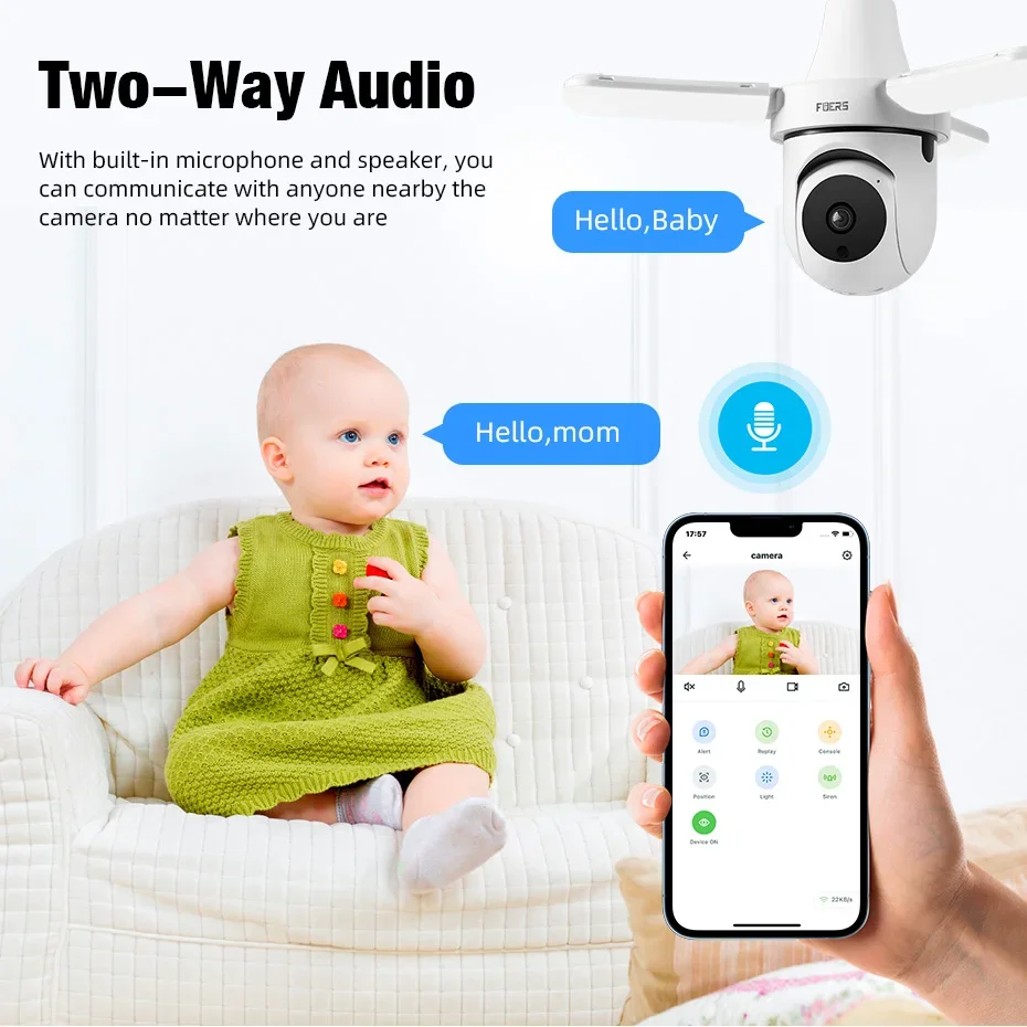 Fuers e27 lâmpada câmera interna de segurança sem fio wifi 2.4ghz automático rastreamento humano holofote câmera de vigilância 90db