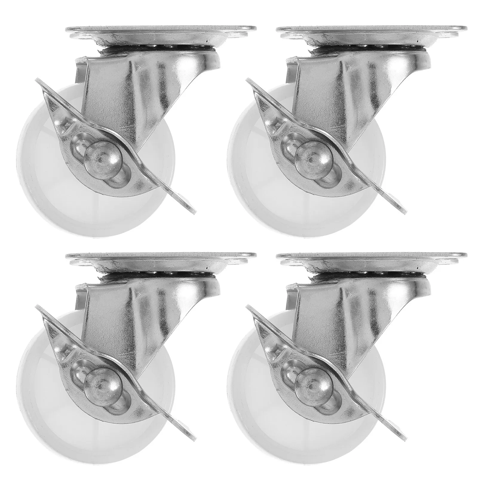Heavy Duty Furniture Caster Wheels 4 Pack Wear Resistant Replacement Wheels for Moving Carts and Workbenches