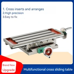 Multi-Function Precision Cross Sliding Table Mini Drilling And Milling Machine Drag Plate Bi-Directional Moving Dovetail Manual