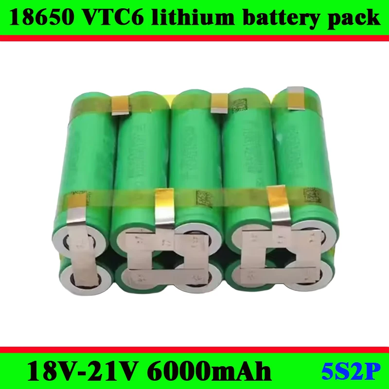

Аккумуляторный блок 18650 VTC6 с высокой токоотдачей и ресурсом 500 циклов для медицинских устройств, БПЛА, электромобилей, портативной электроники