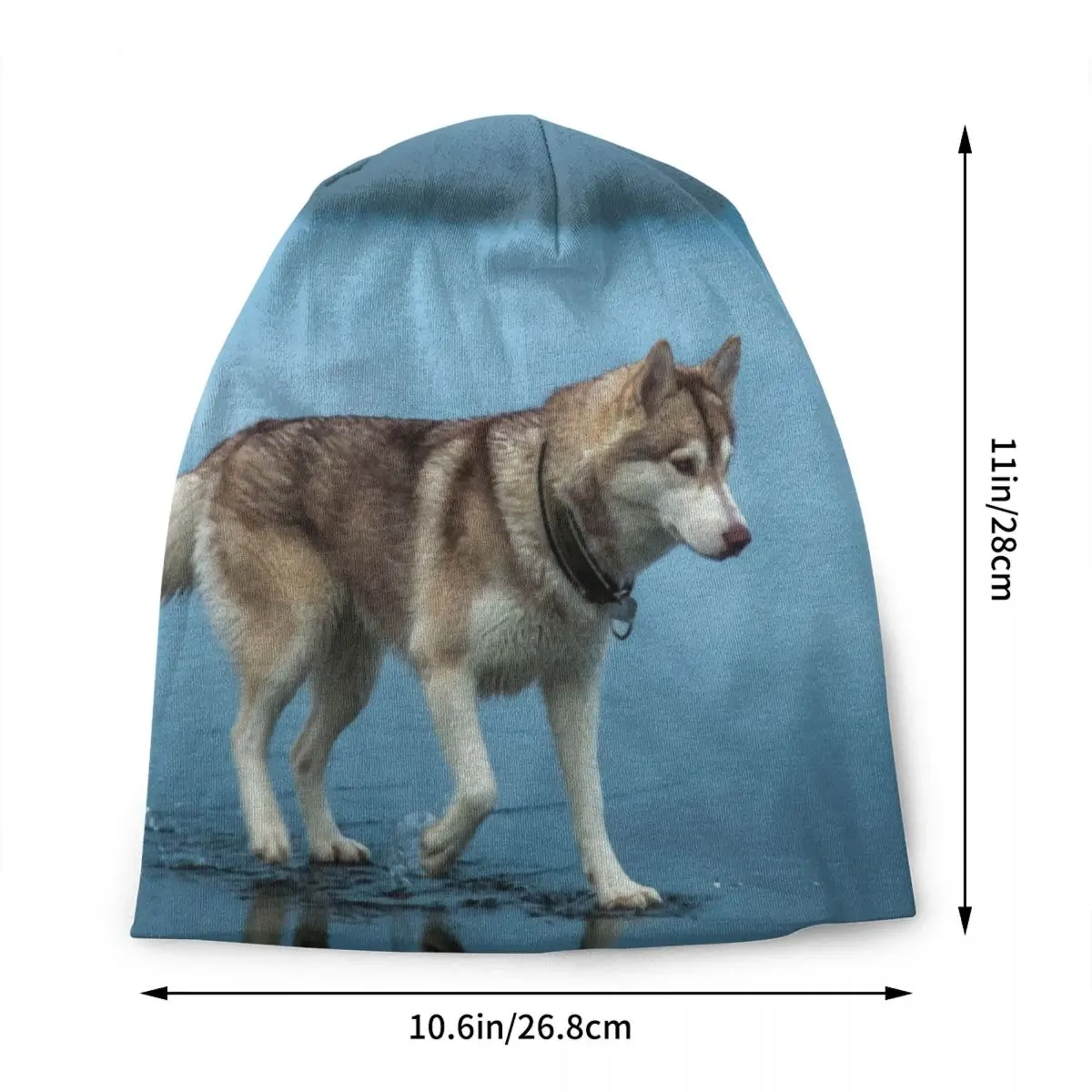 Siberian Husky Bonnet Hat Knit Hats Men Women Cool Unisex Pets Dog Winter Warm Beanies Cap