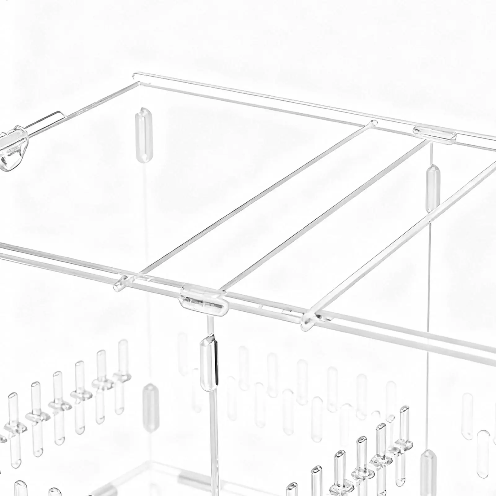 

Jumping Spider Habitat Clear Acrylic Habitat 15.75x8.07x7.87in Small Reptile Enclosure With Lid For Turtle Snake Tortoise Plants