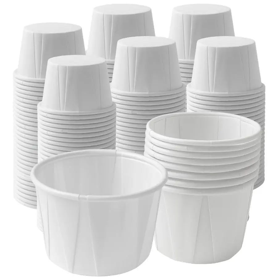 

Paper Souffle Medicine Cups 3 4 oz Pack of 2500 0.75 Ounce Small Cups for Medication Distribution, Pills, Tasting, Condiments, F