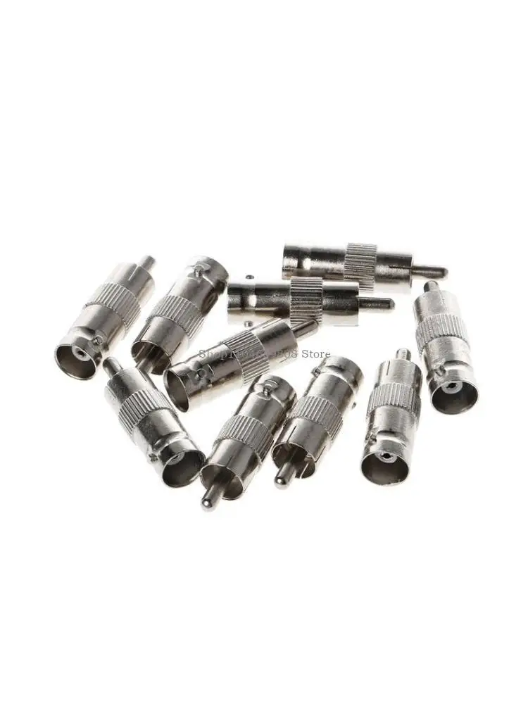 

10 Pcs BNC Female to RCA Male Plug Coax Cable Adapters