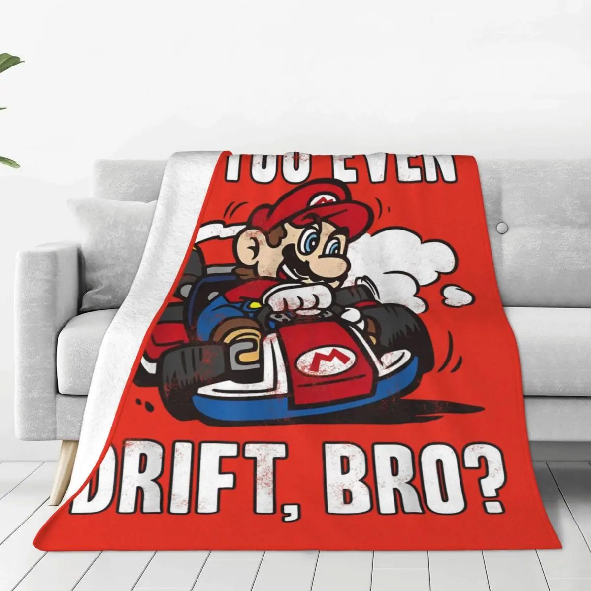 

80s Brothers Arcade Game Cartoon Kawaii Blanket Cover Fleece Super Marios Super Soft Throw Blanket for Airplane Travel Bedspread