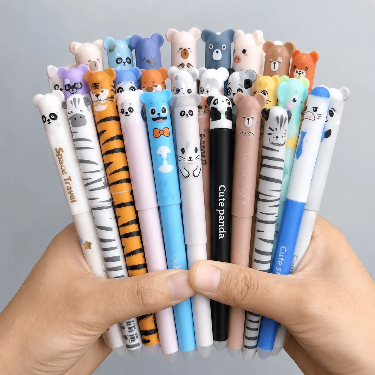 conjunto-de-canetas-neutras-apagaveis-em-forma-de-animais-10pcs-20pcs-ponta-fina-de-05mm-tinta-azul-perfeita-para-escritorio