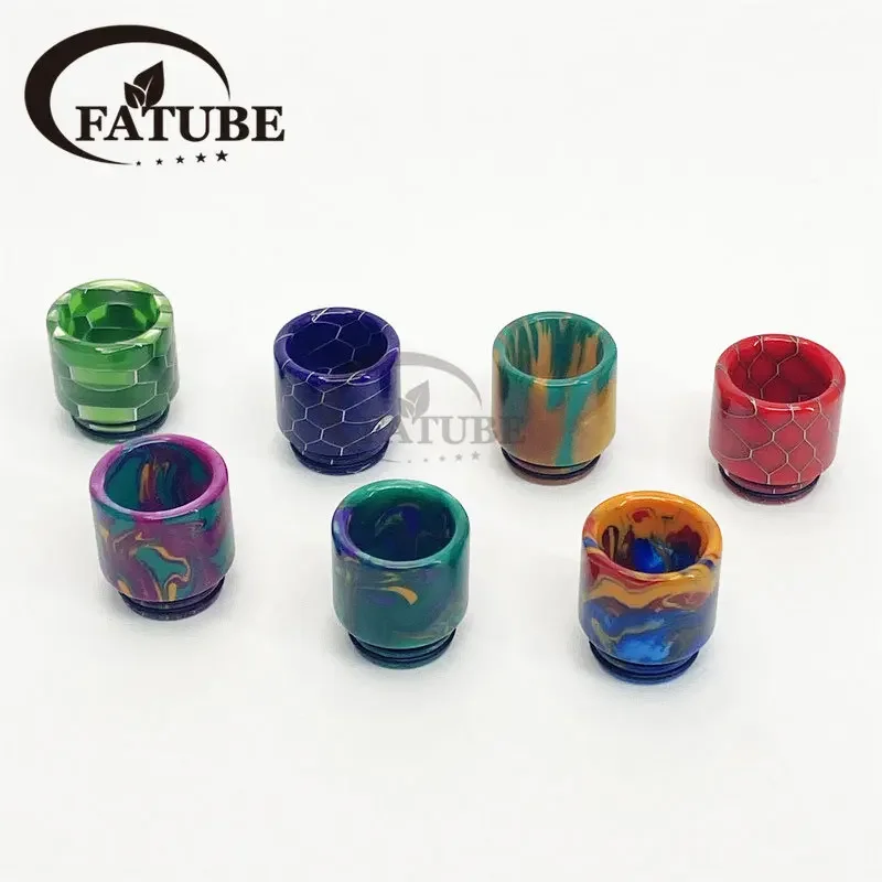 FATUBE Resin 1PCS/10PCS 810 Drip Tip For Tfv8 Tfv12 Tank R Resistance Random Colormachine Accessories