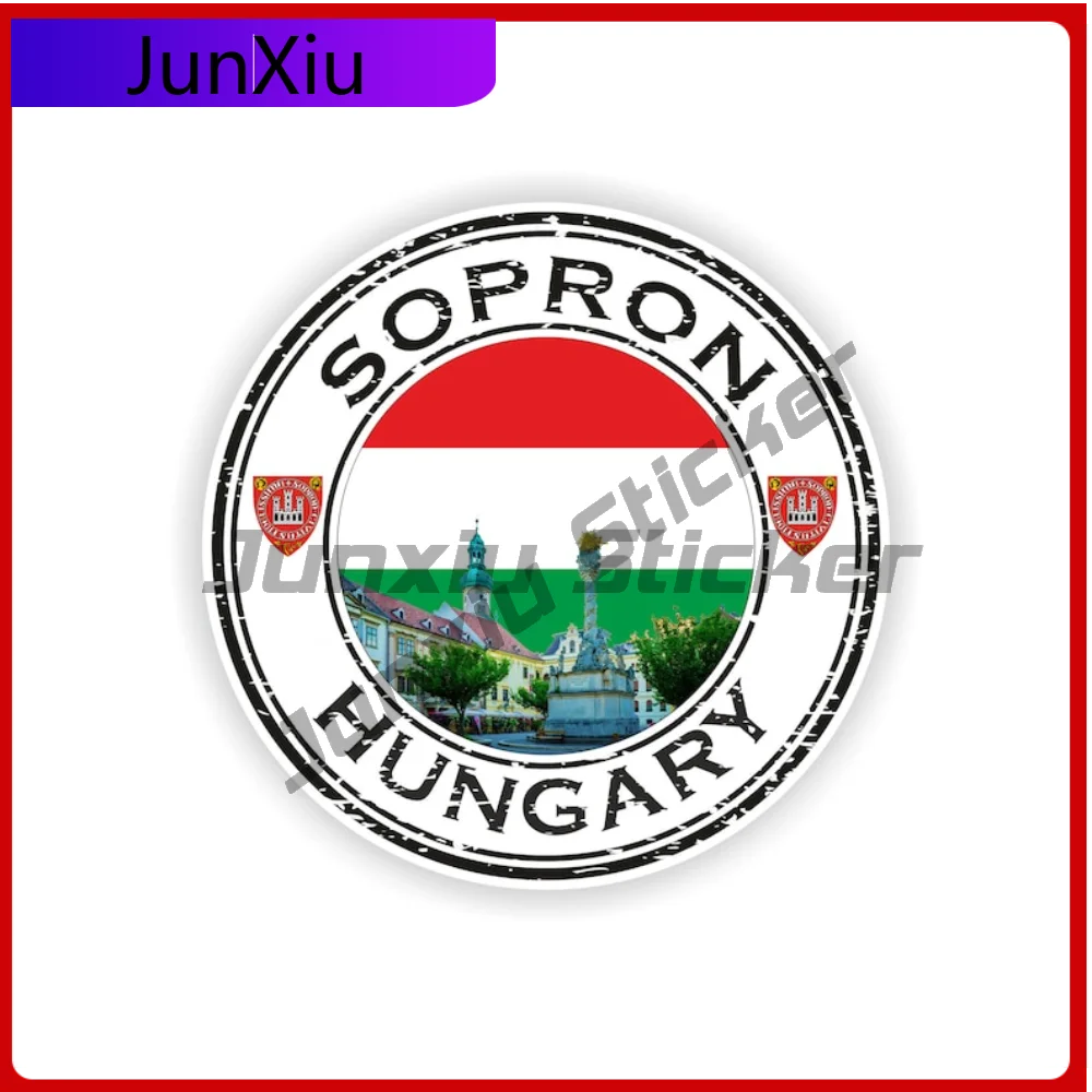 

Sopron Hungary Seal Sticker Round High Quality Exterior Decor For Helmet Boat Sun Protection Decoration Auto Accessories