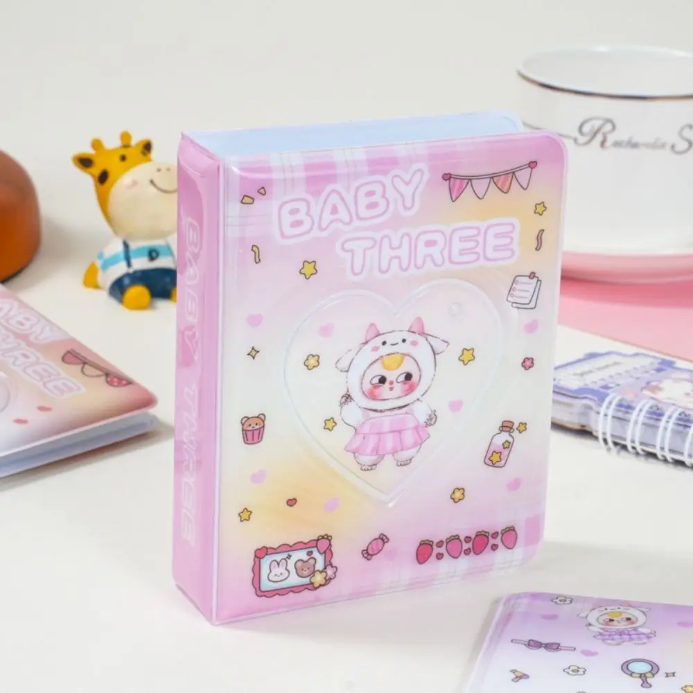 New PVC Card Holder Album Cartoon Mini Idol Card Collect Book Photo Protection Cover Gift