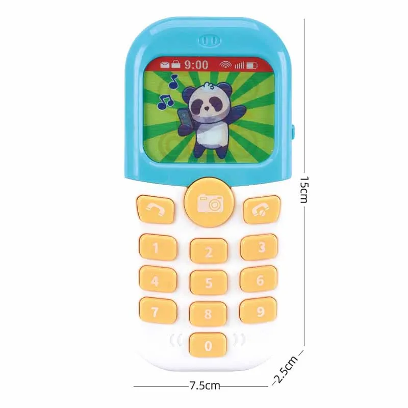 Children's Puzzle Early Education Toys Mini Electric With Lights Music Simulation Mobile Phone Remote Control Toys Baby Gifts