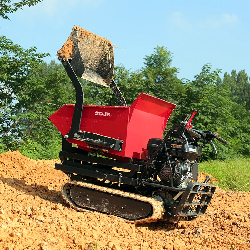 China Customized Mini Dumper Diesel 1.2 Ton Crawler Dumper Mini Transporter 500Kg 800Kgs1000Kgs 1200Kgs Micro Mini Dumper Truck