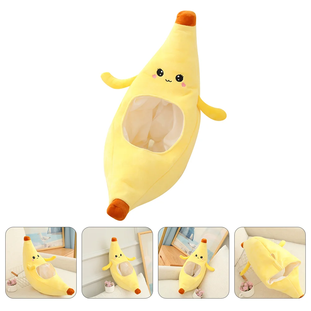 Banana Headgear Funny Party Hat Baby Bonnet Plush Cap Costume Hats Novelty Food